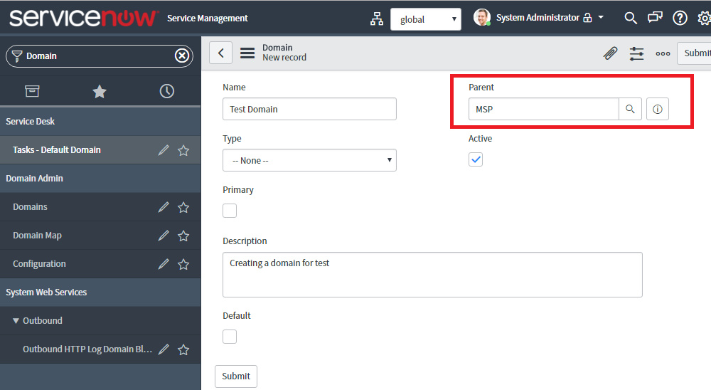 Domain Separation in ServiceNow